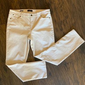 Talbots Flawless Five Pocket Cream Corduroy Pants